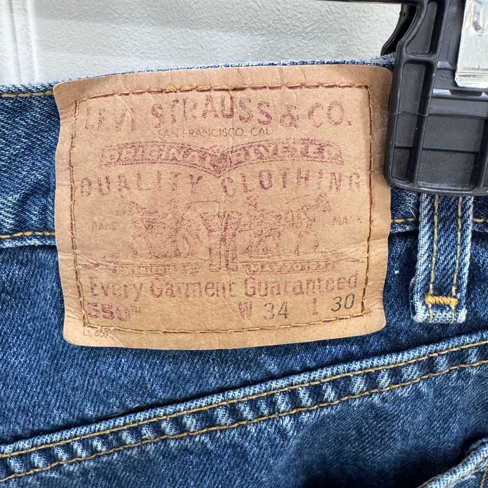 Levi's 550 34 x 30 Men's Blue Jeans